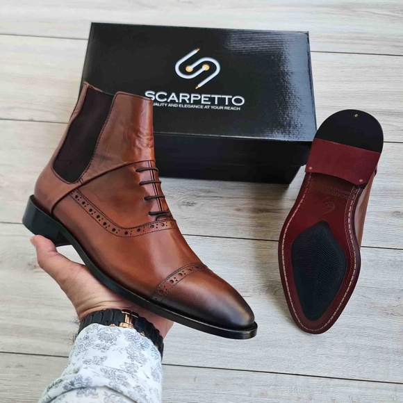 Men's Leather Chelsea Boots | Handmade - Picture 2 of 8